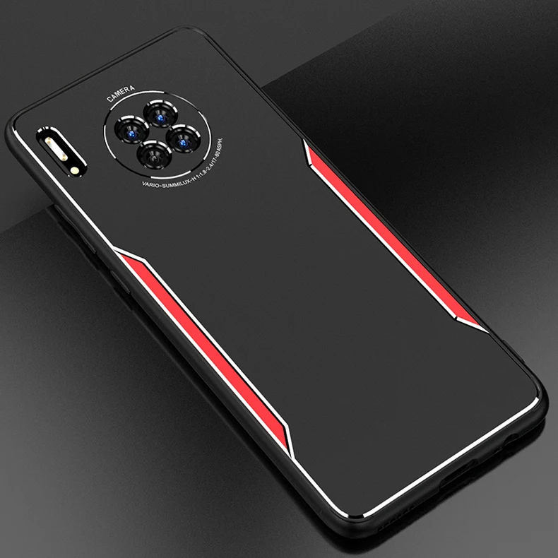 

For Huawei Mate 30 Pro Case Soft edge + Hard Aluminum alloy Matte shockproof protective Back Cover Case for huawei mate 30 30pro
