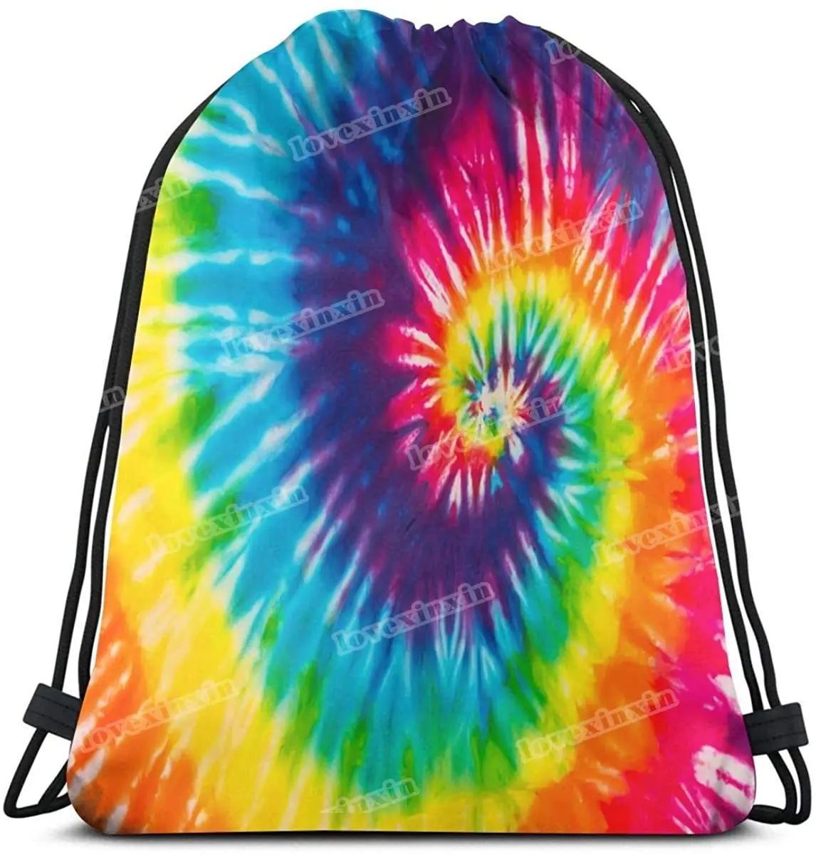 

Рюкзак на шнурке для женщин, мопсы, солнечный свет, Подсолнухи, галстук-краска, корги, собака, волк, луна, спортивная сумка для спортзала