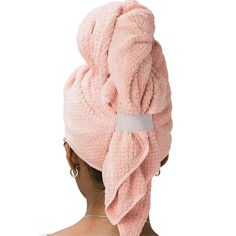 

Быстросохнущее полотенце из микрофибры для сушки волос, многофункциональная Толстая обертка для волос для женщин и девушек, тюрбан для душ...