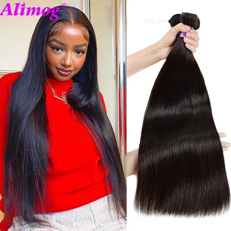 

Malaysia Straight Hair Bundles 100% Remy Human Hair For Black Women Extension Natural Color Bundles Straight Hair Weaves