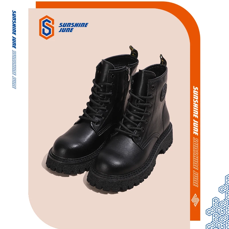 women's new Martin boots street style ins office lady boots motorcycle boots for women high-top shoes ins hot sale fashion women
