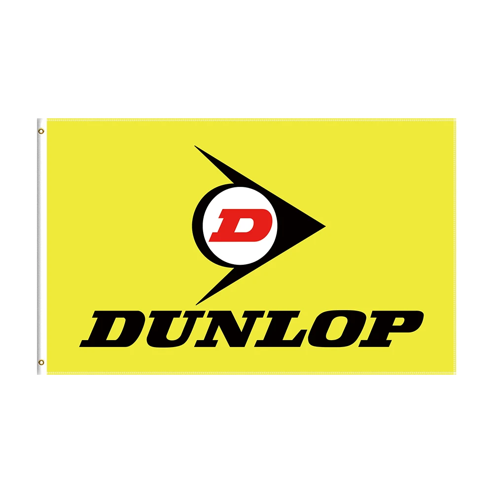 

90x150cm DUNLOPS Flag Polyester Printed Racing Car For Decoration