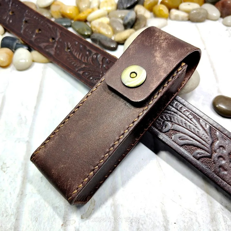 Кожаная кобура Blongk для очков поясной кошелек из воловьей кожи держатель ручной