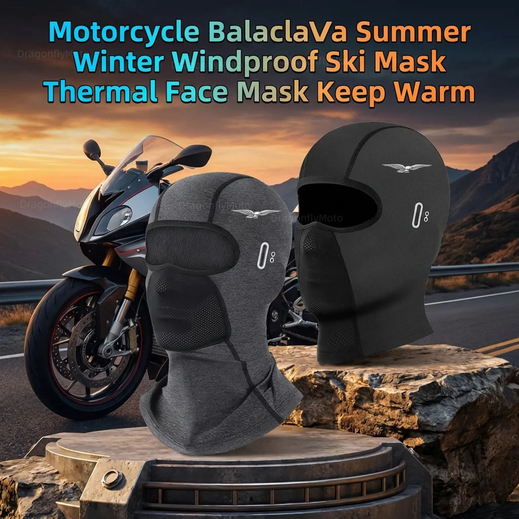 Фото Балаклава для мотоциклов Moto Guzzi Breva 850, 1100, 1200, Griso, Breva 1100, Norge 1200, GT8V, Breva 750, V7 – летняя, с защитой от УФ-излучения №1