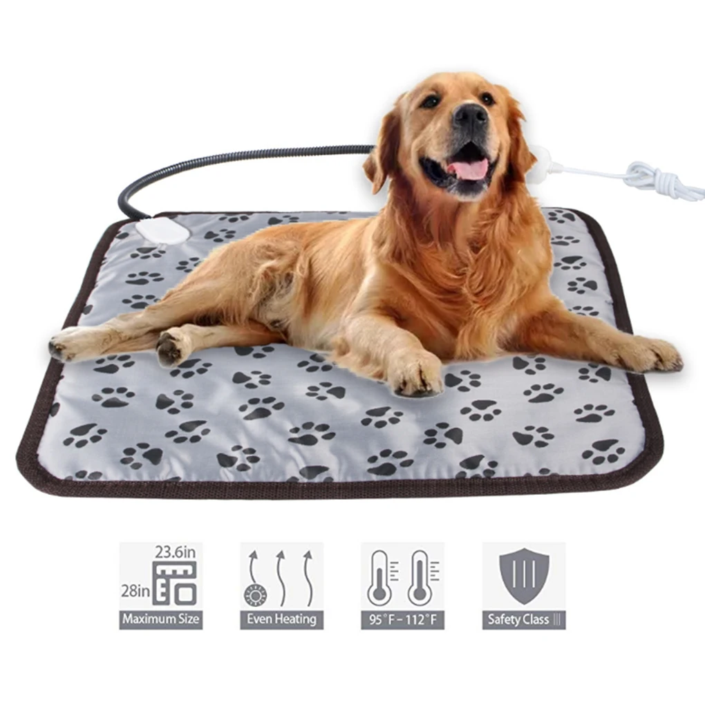 

Pet Electric Blanket Waterproof Heating Pad Adjustable Heated Mat Warm Small Animal Cat Dog Bed Pet Winter Warming Supplies