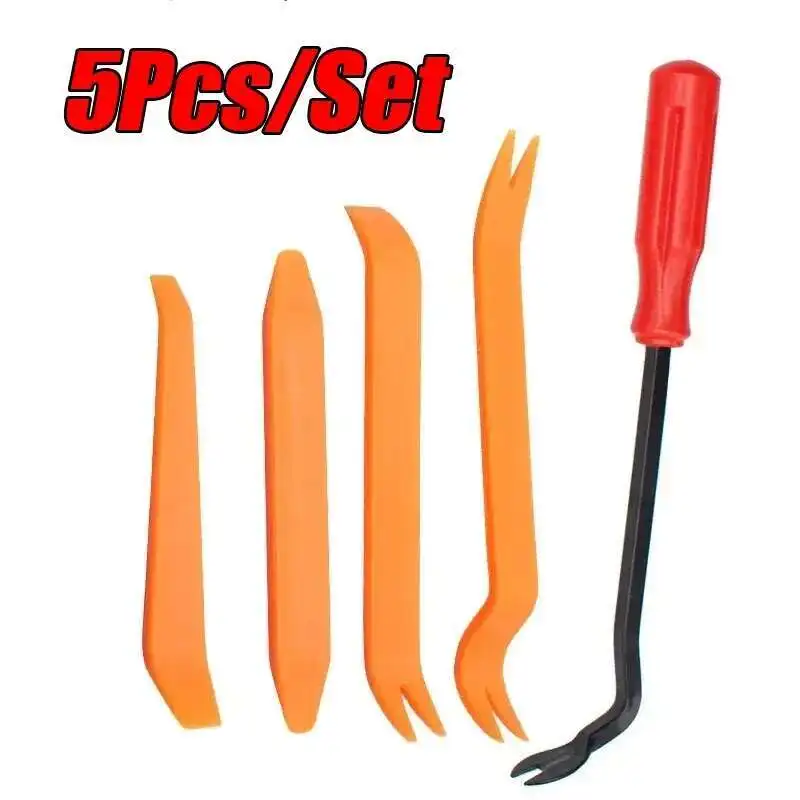 

5 шт., дверные зажимы, наборы для снятия обшивки панели, автоматическая установка, лезвия для разборки, пластиковые инструменты для ремонта салона автомобиля