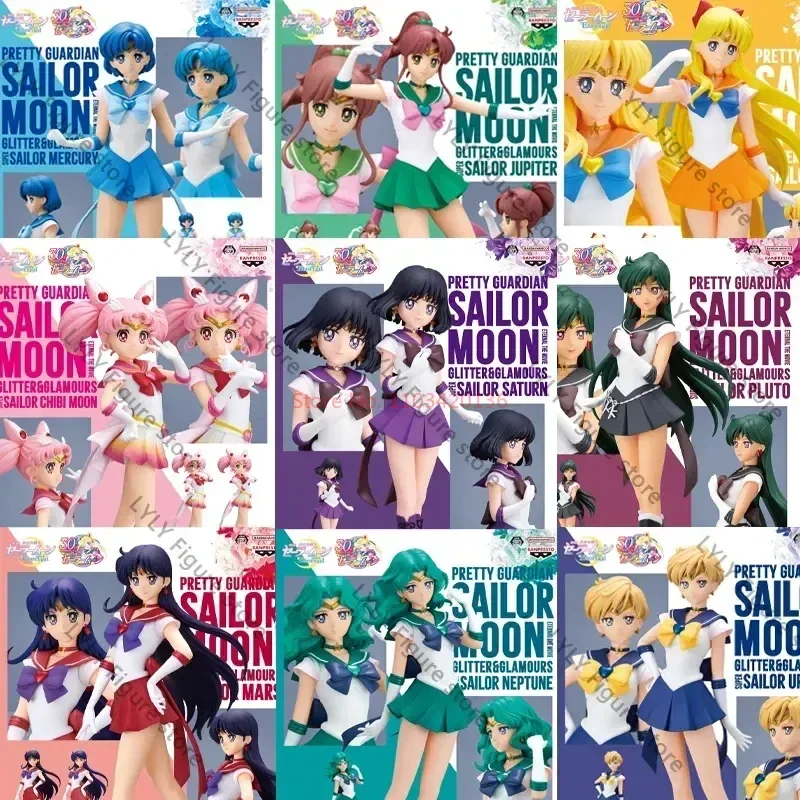 Все серии Bandai Banpresto Glitter Glamours Super Sailor Moon Mars Mercury Jupiter Venus Neptune Uranus Фигурка Модель