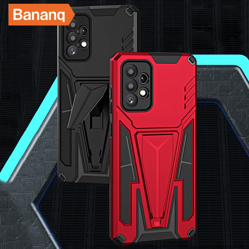 

Bananq Shockproof Holder Cover Armor For Huawei P30 Lite Y8S Y9 P Smart S Z 2019 Pro Nova 4E Honor 9X Enjoy 10 Plus Back Cases