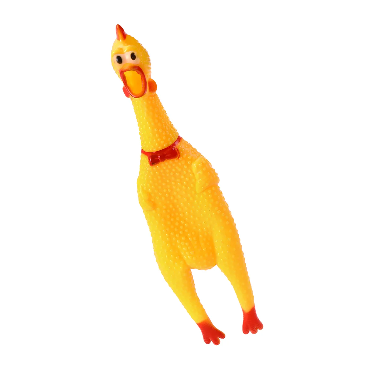 

1pc bin rubber chicken shrieking chicken chicken shape squeeze shrilling glabrous screaming chew toys for aggressive chewers