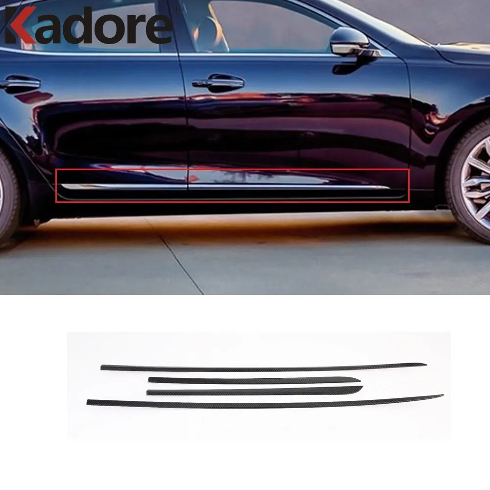 

For KIA K7 Cadenza 2019 2020 2021 2022 Car Side Door Body Line Moldings Cover Decoration Trim Accessories Protector