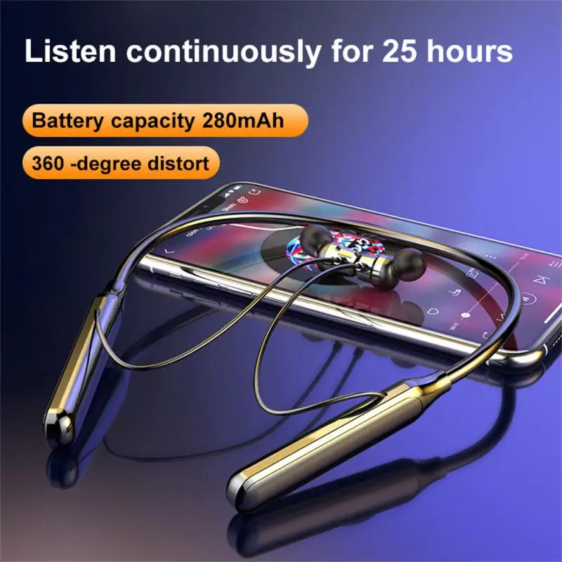 

Long Battery Life Earphone Hanging Neck-mounted Neckband Headphones Portable Ergonomic In Ear Headset Rechargeable