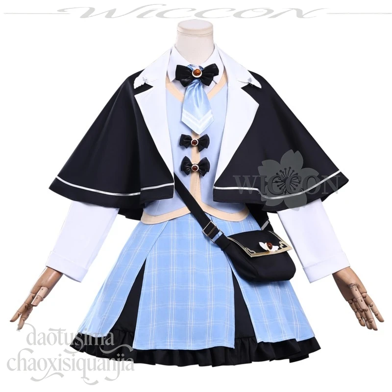Аниме игра Mahou Shoujo No Majo Saiban Tachibana Sherii косплей детективный костюм синяя клетчатая юбка сладкая Лолита Хэллоуин (art.: 3920d37cb2db7) - 3920d37cb2db7