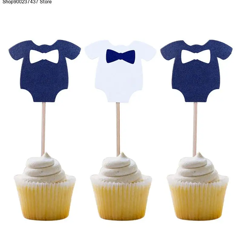 

10Pcs Baby Shower Its a Boy Girl Clothes Cupcake Toppers Birthday Party Decorations Kids Favors Supplies Babyshower June