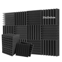 12pcs 25x25x5cm groove designed panels studio acoustic foam panels 30x30x5cm sound proof insulation absorption treatment trendy