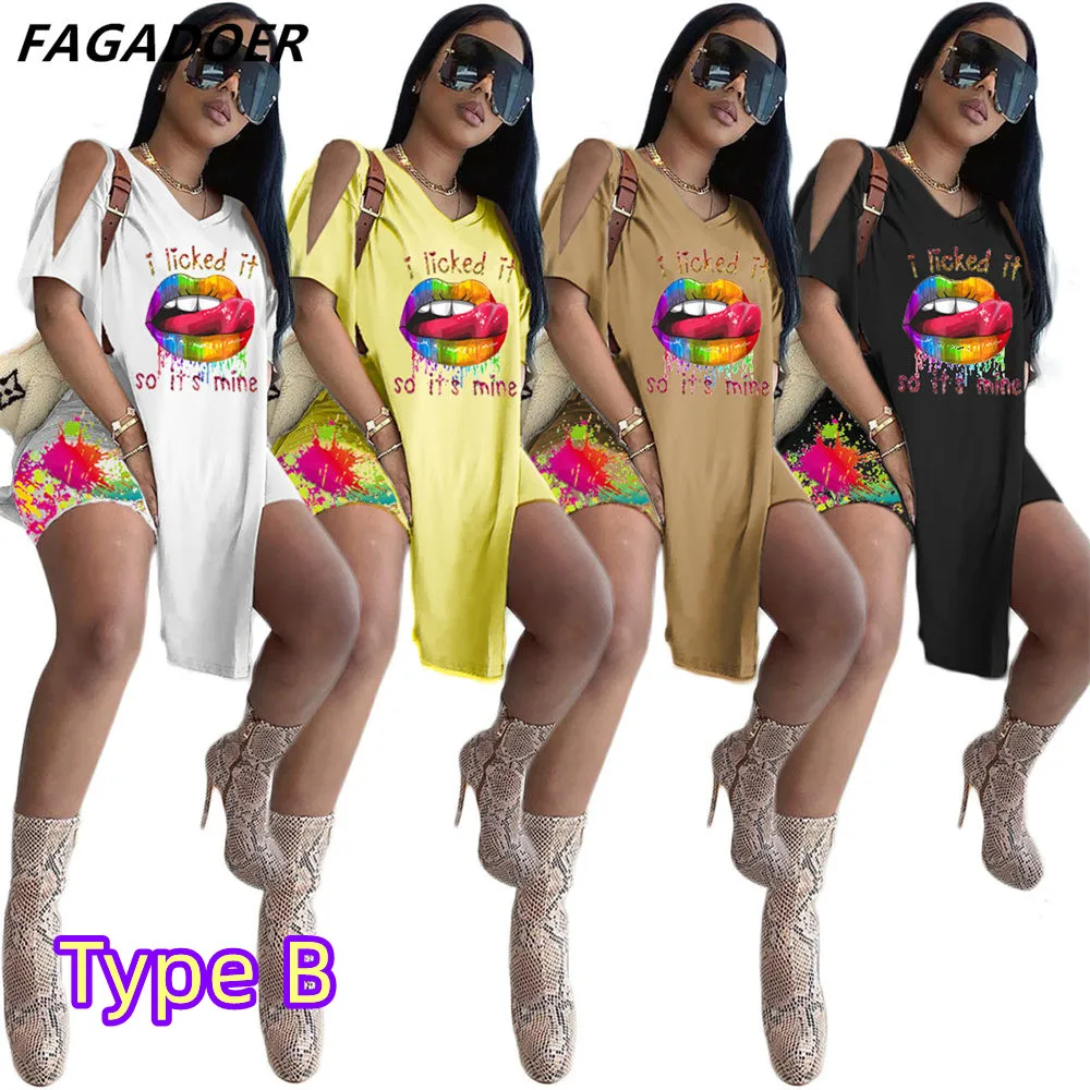 Fagadoer Tie Dye Casual Two Piece Set Plus Size Shorts Set Women Long Sleeve Crop Top Tassel Shorts Sport Traeksuits Outfits
