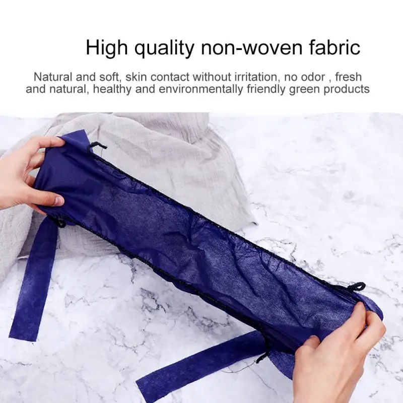 50 Pcs/pack Of Disposable Non-woven Bras Elastic Straps Spa Top Disposable Underwear Wrapping Bras Sauna Bras For Beauty Salons