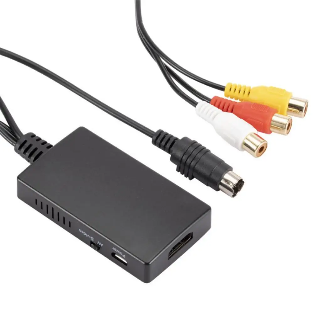AV Svideo в HDMI-совместимый видеоконвертер RCA кабель-адаптер для DVD HD TV STB