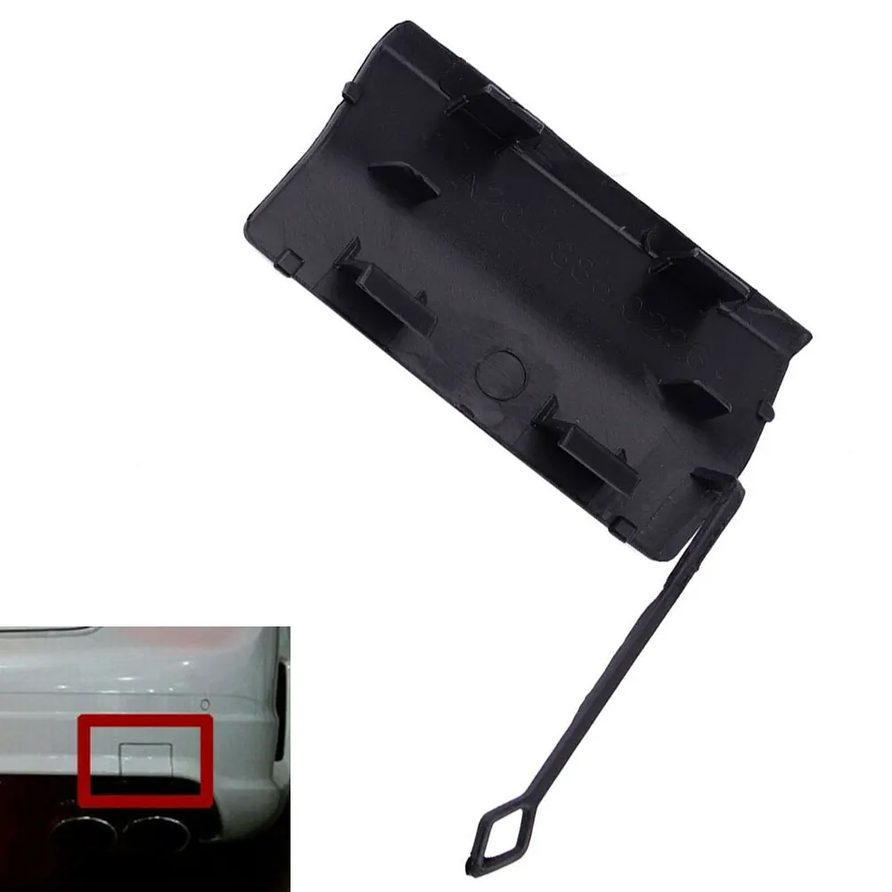 

Rear Bumper Tow Hook Eye Cover For Benz C Class W204 2007-2012 3.58x2.01inch High Reliability For Mercedes