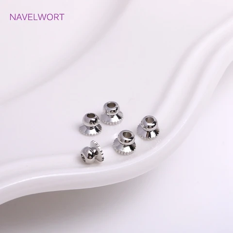 Позолоченные бусины-закрытия NAVELWORT 60 шт.