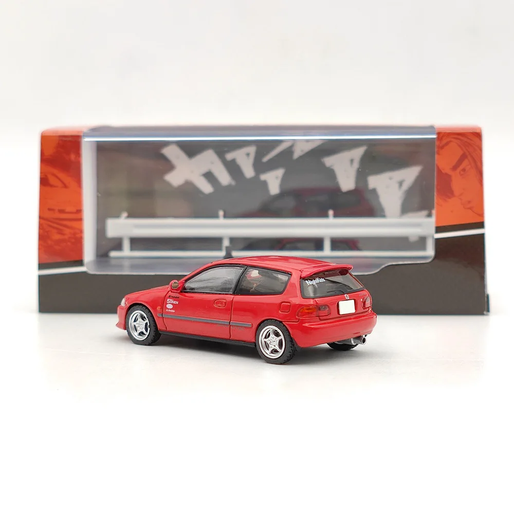 Хобби Япония 1:64 для Civic (EG6) Myogi Night Kids/Shingo Shoji Red HJ 641017 Литые модели HR игрушки