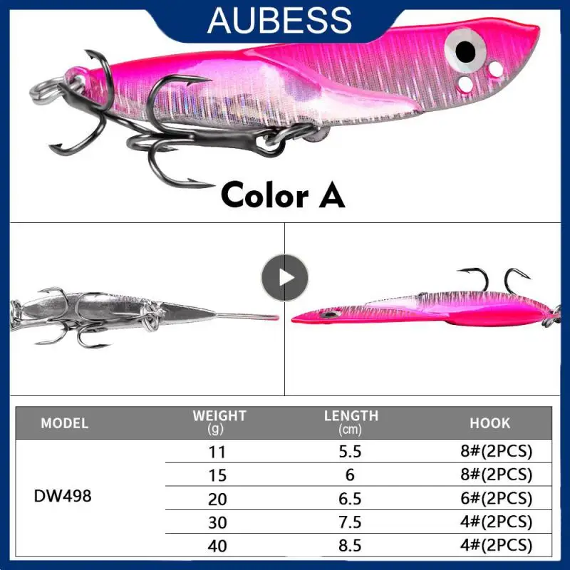 

6.5cm Lure Bait High Density Vib Lure Smart Swimming Iron Plate Fake Bait Metal Lure 21g Cast Far Bait 3d Fisheye Metal