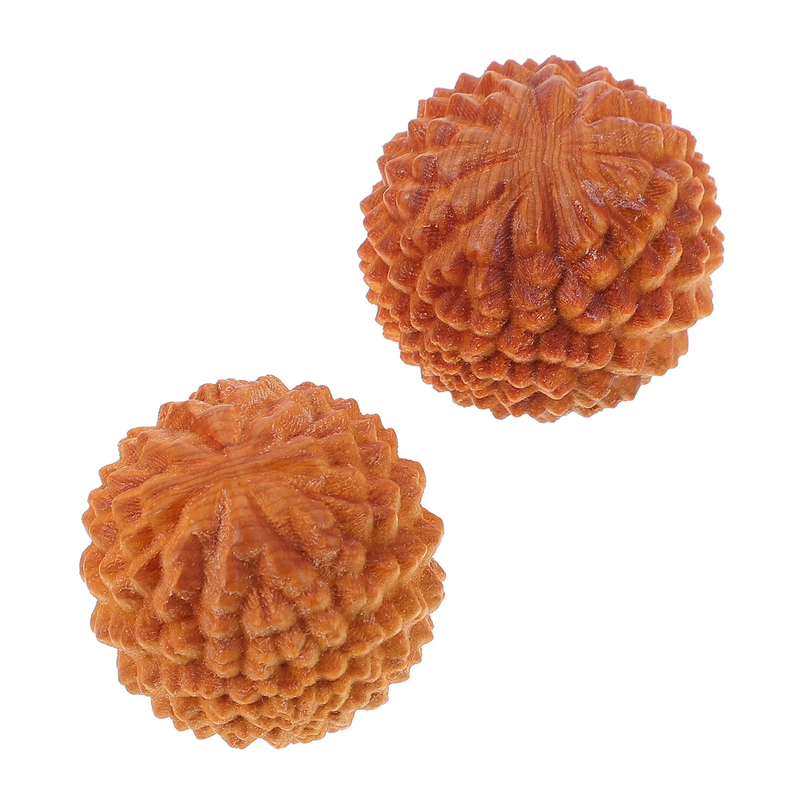 

2Pcs Balls Wood Fitness Balls Hand Exercise Balls Muscle Stretch Balls