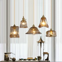 modern brass glass pendant lights kitchen hanging lamps for ceiling dining room living room bedroom modern suspension chandelier