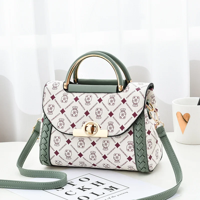 

Bag Women's Bag New Style Fashion Versatile Fashion Stitching Handbag Fashion Atmosphere Single Shoulder Diagonal Straddle Bag