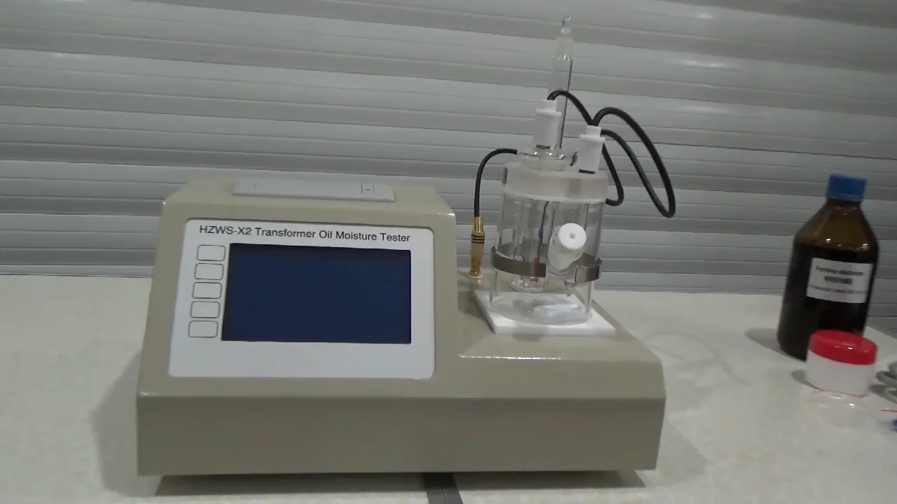 Huazheng Electric Karl Fishcher oil water content tester transformer oil moisture meter automatic karl fischer titration appar