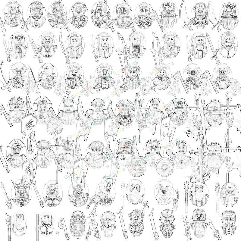 Средневековый фильм Рыцари анмар кольцо Wraiths экшн-фигурки аксессуары