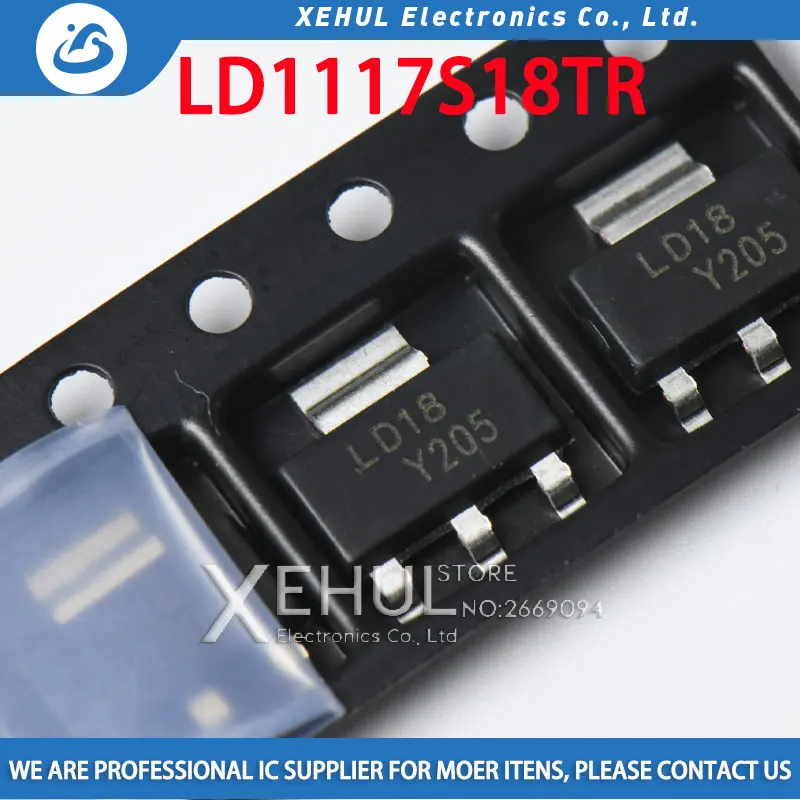10 шт. LD1117S12TR LD1117S18TR LD1117S25TR LD1117S33TR LD1117S50TR LD1117STR SOT-223 чип линейного регулятора дифференциала LD1117