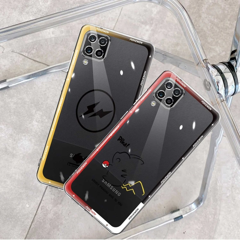 Phone Case For Samsung Galaxy A01 A04e A03 Core A04 A02 A03s A02s 04s A10 A40 A20s A20e A50s Pokemon Pikachu Fast Cute Simple images - 6