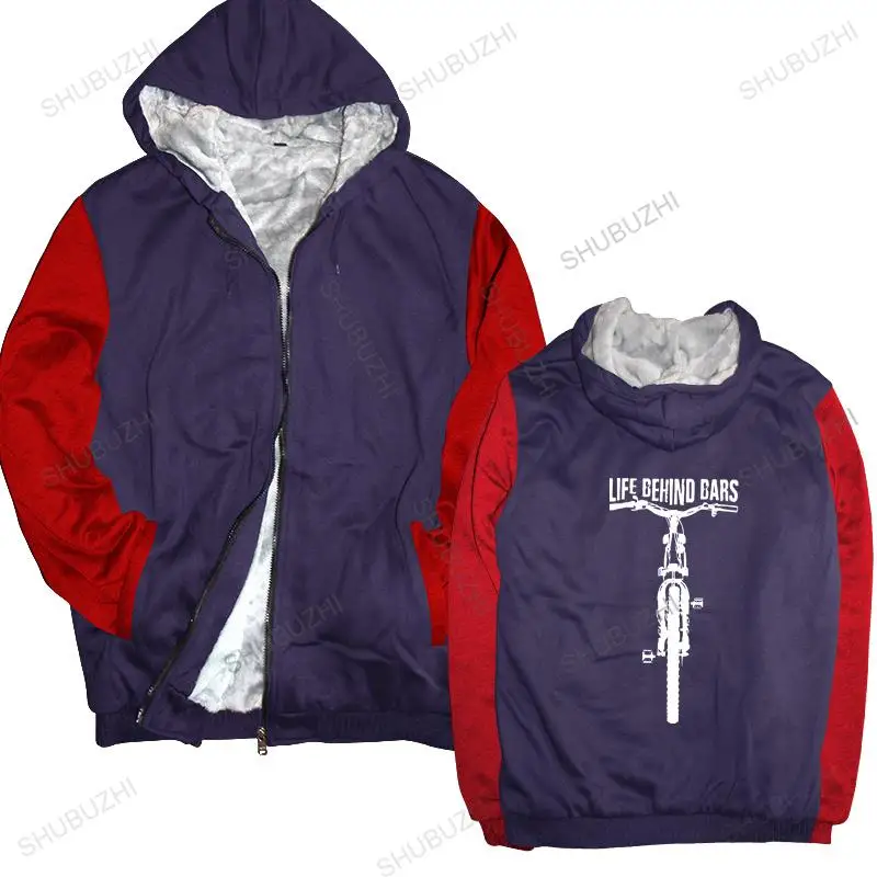 

Man black zipper thick hoodies Cycle jackets Mens Cycle a life behind bars unisex Outwear men sweatshirt zipper
