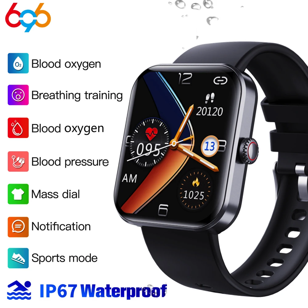 

2023 New F57L Blood Glucose Heart Rate Sports Smart Watch For Men 1.91 Inch Screen Body Temperature Monitoring Women Smartwatch