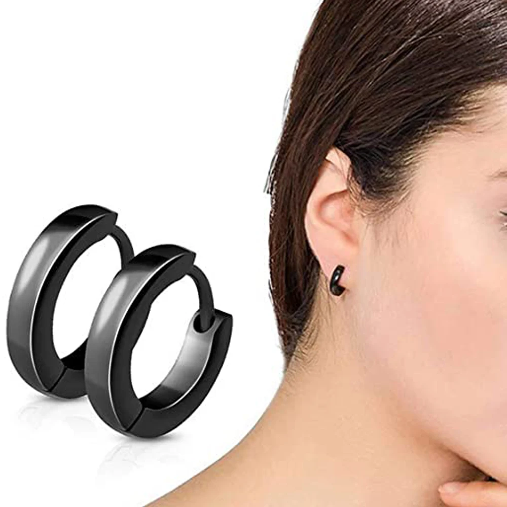 Набор серег-гвоздиков Для Пирсинга Ушей из нержавеющей стали 12 пар |