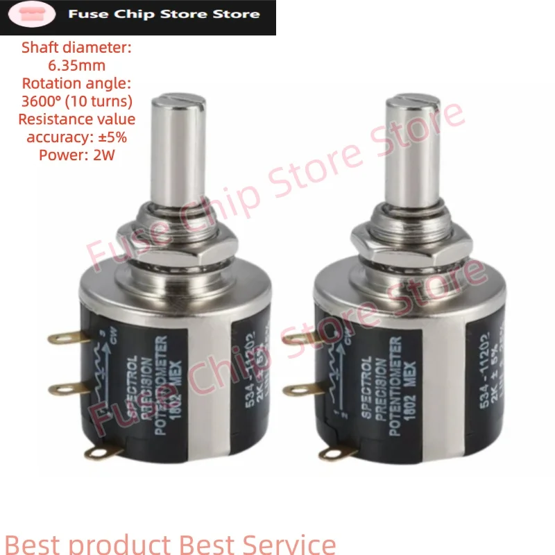 Новый многовитковый проволочный потенциометр Spectrol 534-11503 534-1-503 50K 2W (art.: 3920d7ceff0ef) - 3920d7ceff0ef