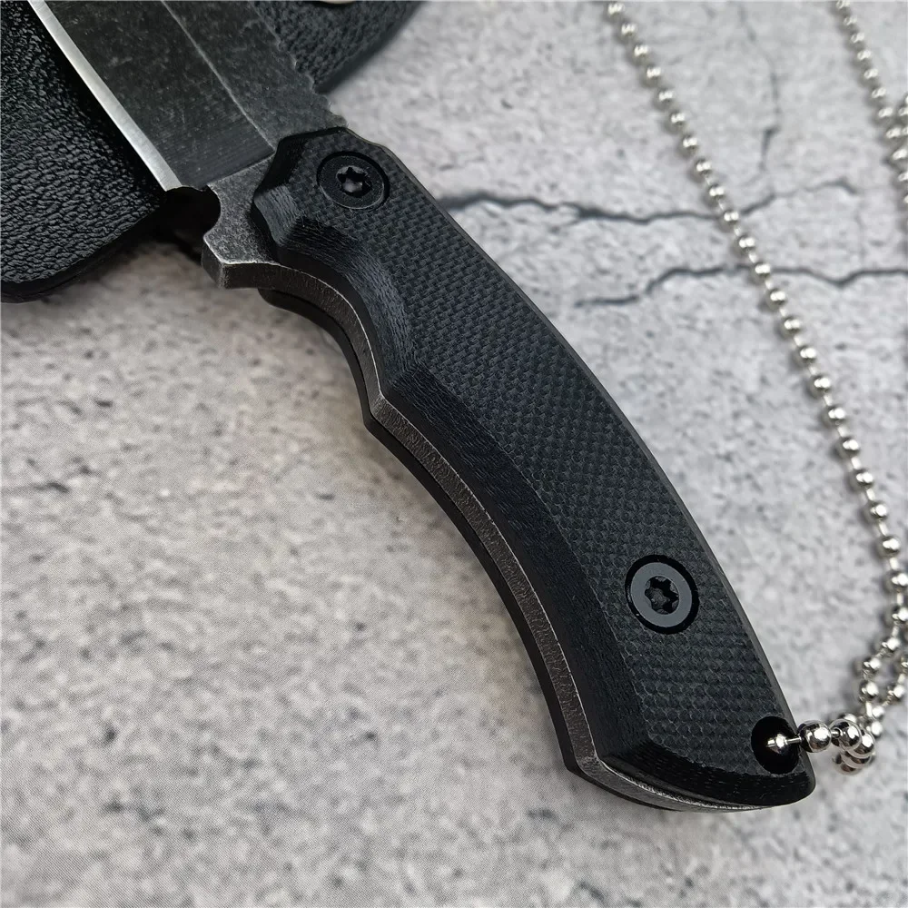 Нож Kydex Карманный на шею мини-Клинок с лезвием из стали 8cr13mov рукоятка G10 для