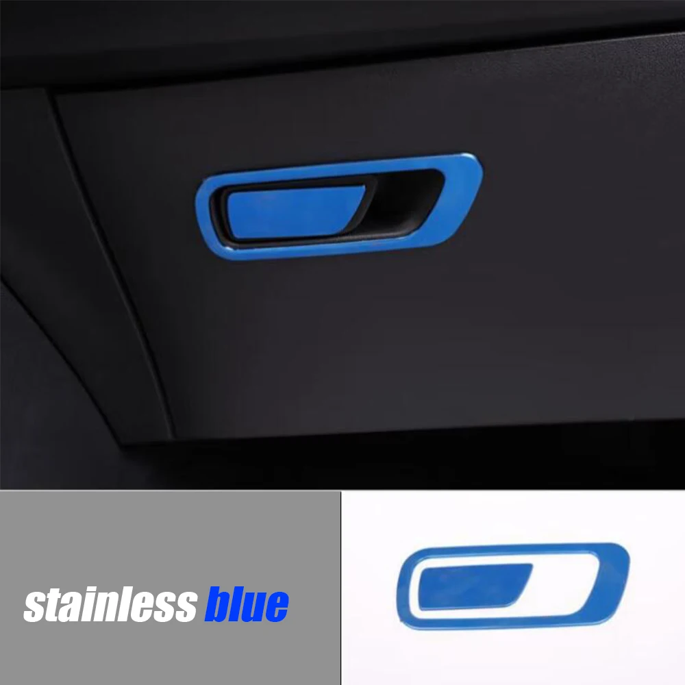 

Для Changan CS55 PLUS автомобильный copilot перчаточный ящик ручка Чаша 2022 2023 нержавеющая углеродная черная рамка Крышка отделка стикер аксессуары