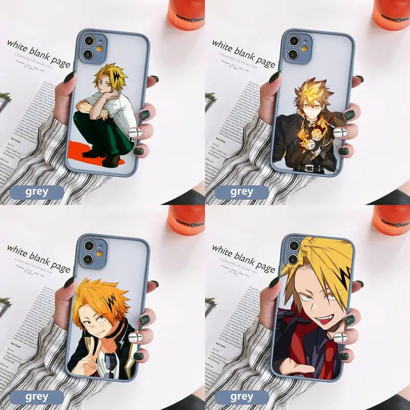 

Denki Kaminari My Boku No Hero Academia Phone Case Colorful For iPhone 13 12 11 Pro Max XR X XS Mini 7 8Plus 13 pro Hard Covers