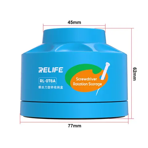 Отвертка RELIFE RL-078A, вращающаяся на 360 градусов коробка для хранения инструментов для технического обслуживания