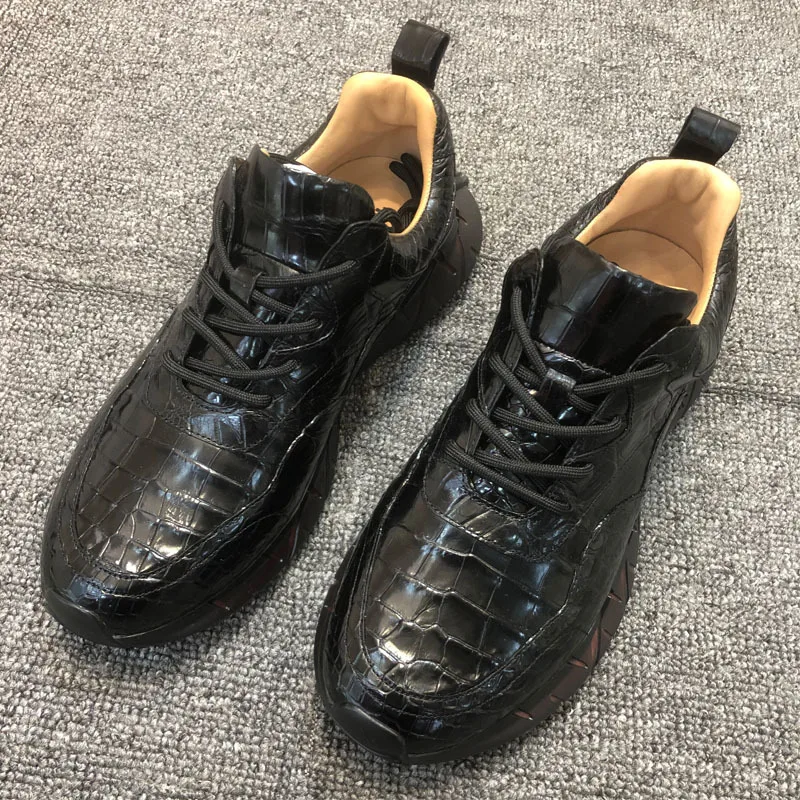 Новые мужские спортивные модные универсальные повседневные кожаные прогулочные