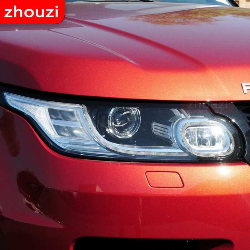 2 шт. для Range Rover Sport L494 2014-настоящее время тонировка автомобильной фары Черная