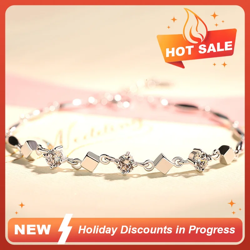 Лидер продаж браслет из стерлингового серебра 925 пробы Римский Love для женщин 2024