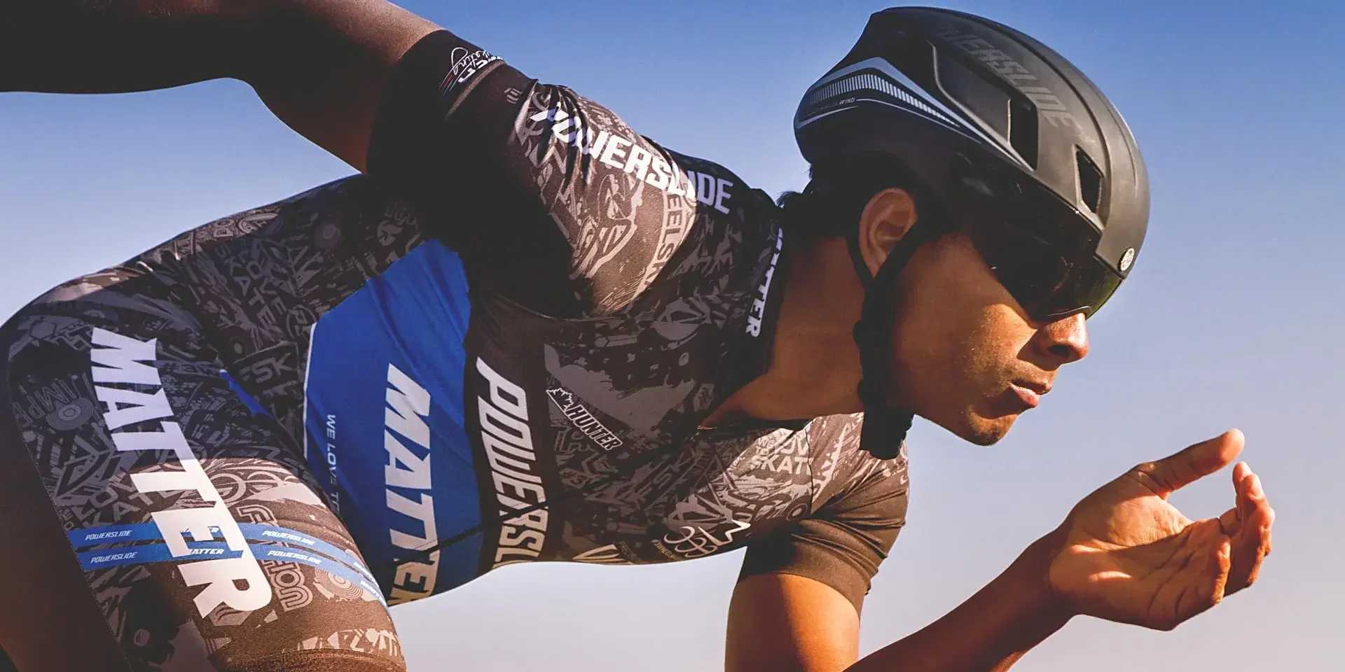 Powerslide мужская команда триатлона костюм для фигурного катания кожаный роликовые