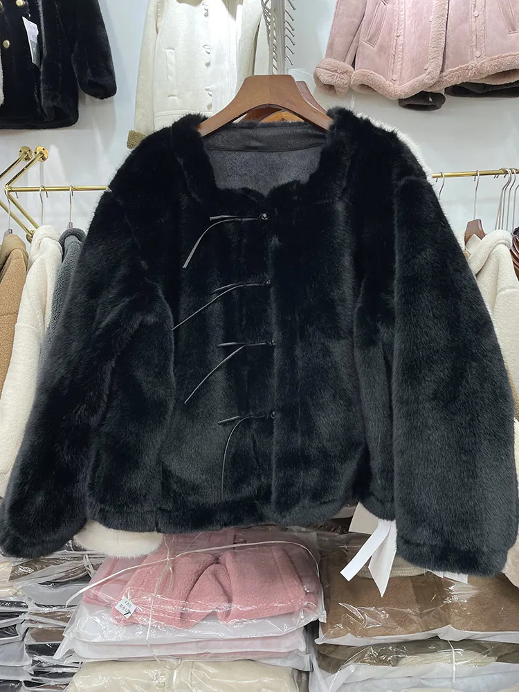 Женская верхняя одежда из интегрированного меха норки осень-зима 2023 свободный