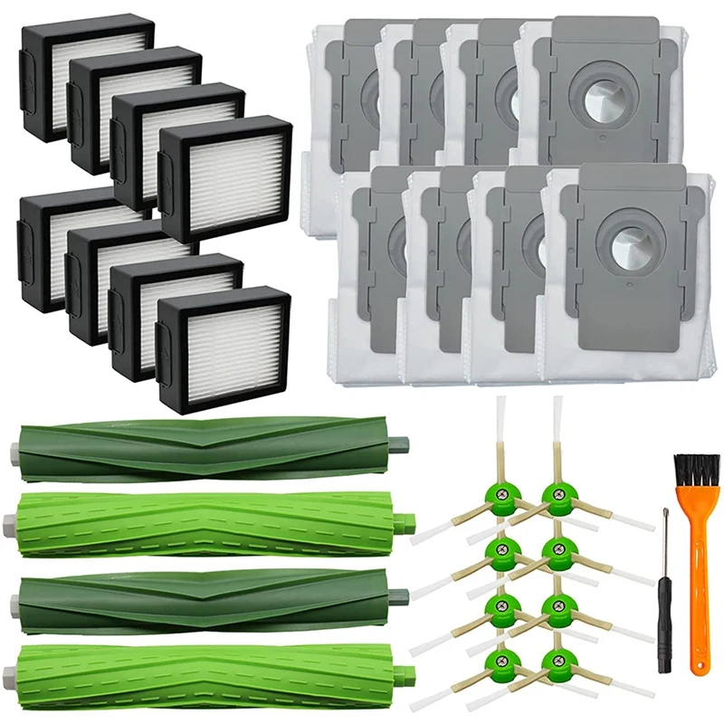

Replacement Roller Brush Side Brushes Filters Compatible For Irobot Roomba I7 I7+ I3 E5 E6 Vacuum Cleaner Accessories