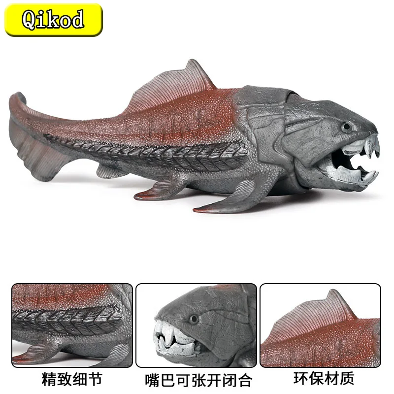 

Children Simulation of Jurassic Ancient Beasts, Prehistoric Animals, Marine Creatures, Carcass Fish Deng's Ichthyosaur Model Toy