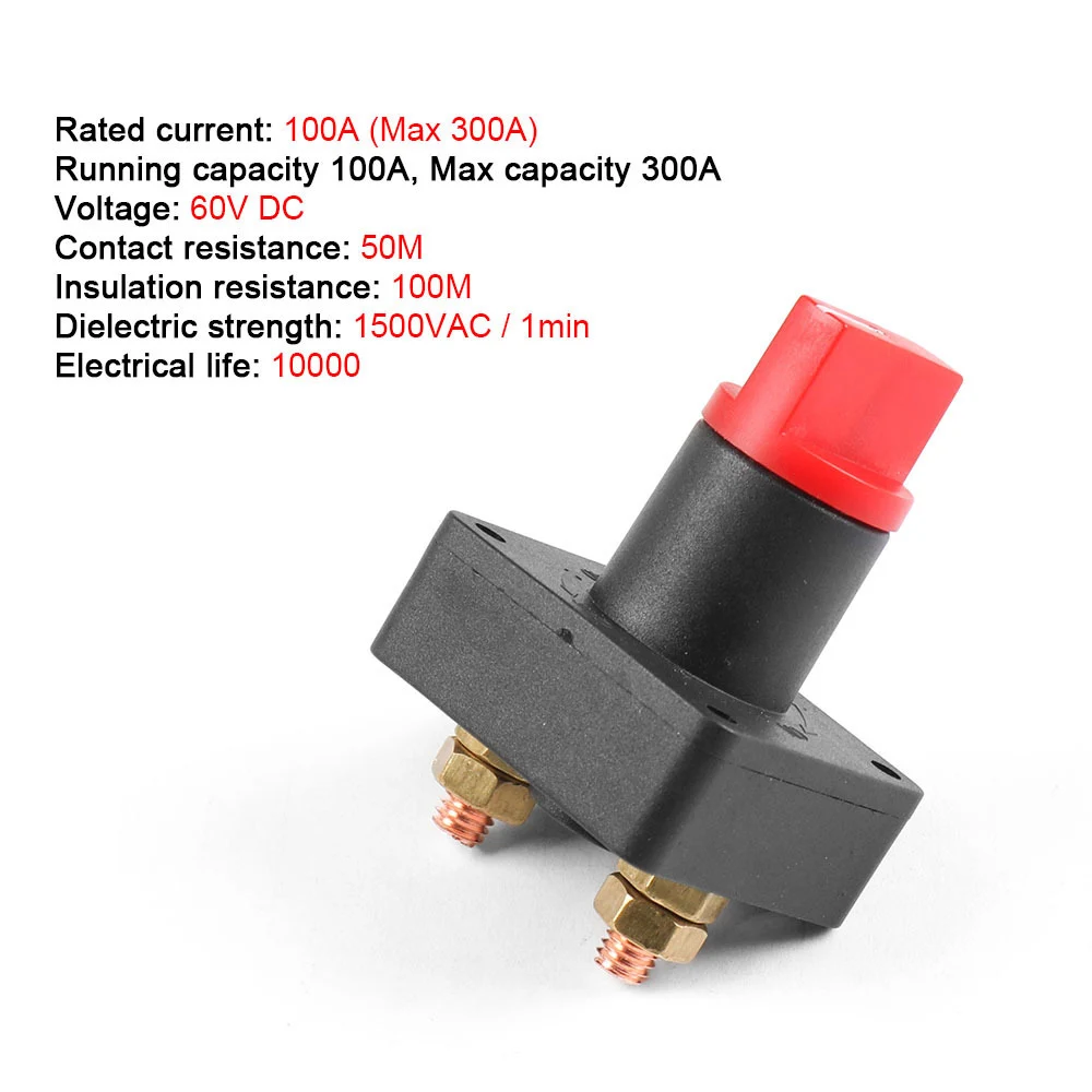 

12V 100A Car Boat Camper Battery Isolator Disconnect Cut Off Switch ON-OFF High Quality And Durable Brand New Auto Parts