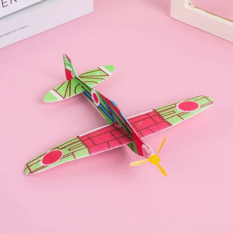 1 шт. 3D DIY ручной бросок летающий самолет игрушки планер самолеты пенопластовый