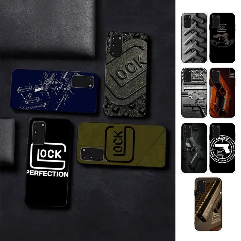 

Glock Handgun Phone Case for Samsung S10 21 20 9 8 plus lite S20 UlTRA 7edge